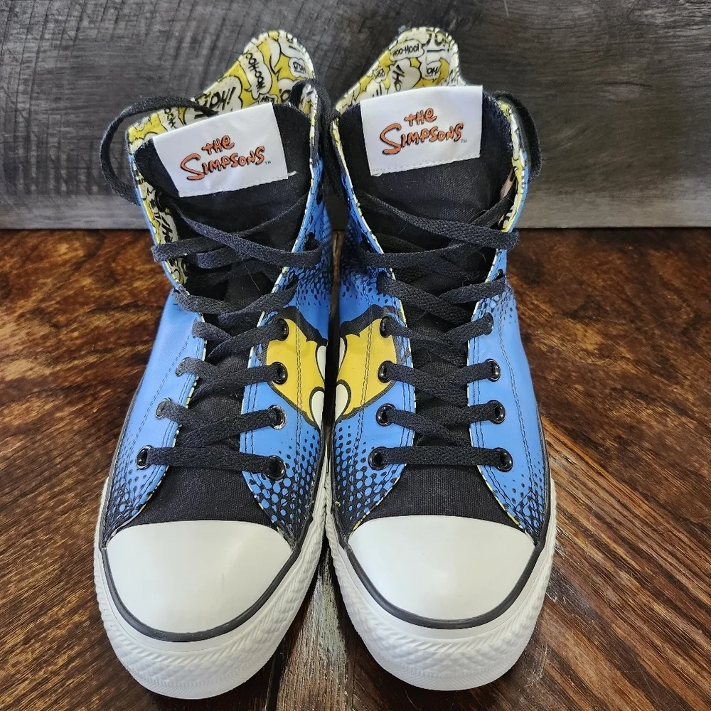 Converse All Star x The Simpsons Homer Simpson High Tops Size 12 Men / 14 Women - Picture 7 of 10